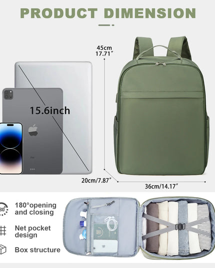 Travel Rucksack Handgepäck 45x36x20 Grün
