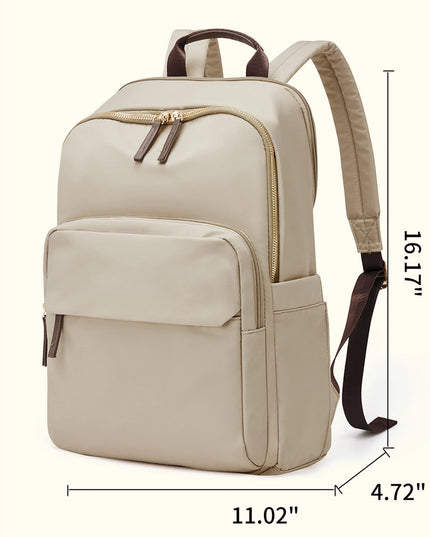Uni Rucksack Damen mit Laptopfach Khaki