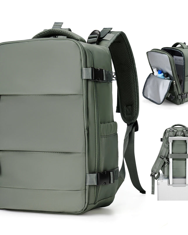 Laptop Rucksack 20-35L für Reisen Grün