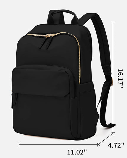 Uni Rucksack Damen mit Laptopfach Schwarz