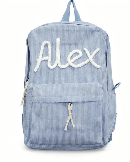 Cord Rucksack Unisex mit Stickerei