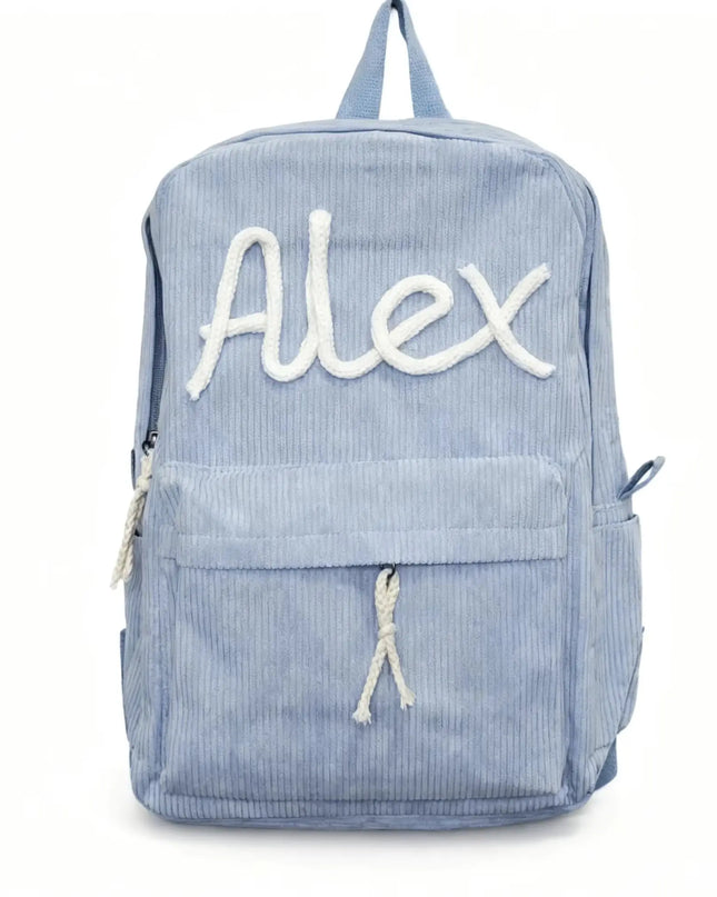 Cord Rucksack Unisex mit Stickerei