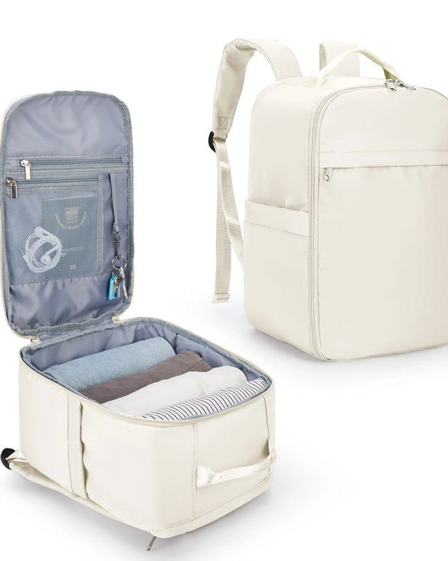 Laptop Rucksack Beige 20-35L