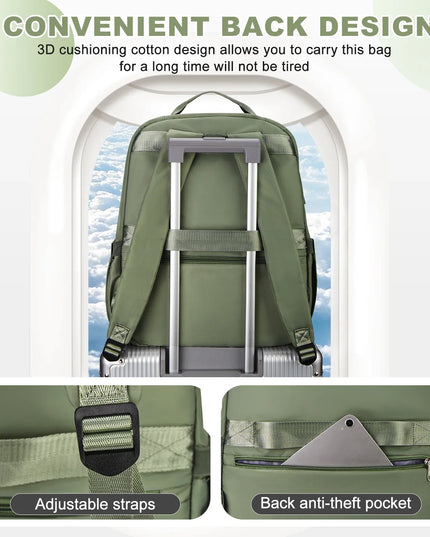 Travel Rucksack Handgepäck 45x36x20 Beige
