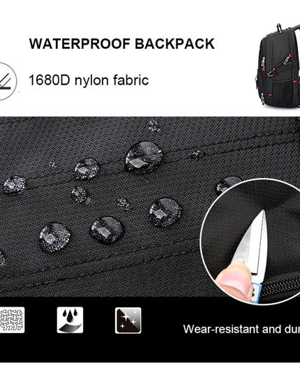 Laptop Rucksack mit USB-Anschluss 17 Zoll
