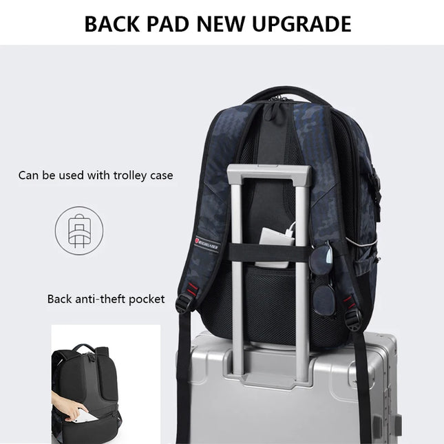 Laptop Rucksack 17 Zoll mit USB-Anschluss