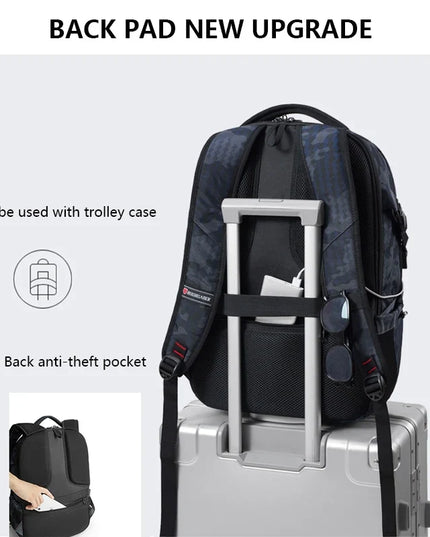 Laptop Rucksack 17 Zoll mit USB-Anschluss