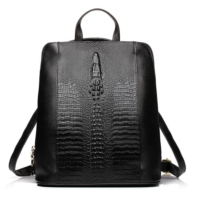 Damen Rucksack aus Leder für A4 & Laptop