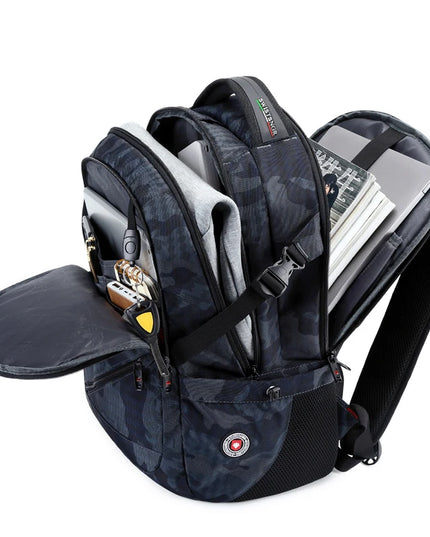 Laptop Rucksack 17 Zoll Camouflage Rot