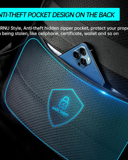 Anti-Diebstahl Laptop Rucksack Grau