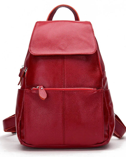 Damen Rucksack aus Leder, Anti-Diebstahl