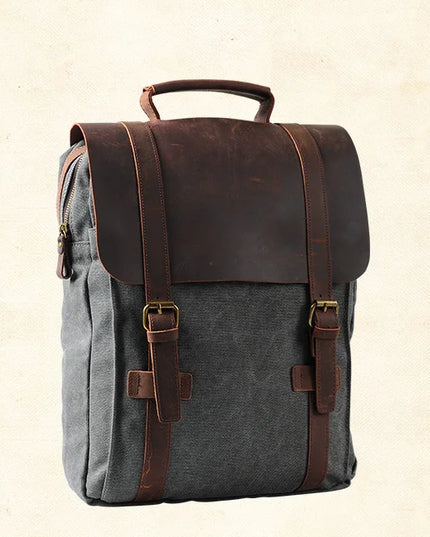 Schulrucksack Canvas Blau 20-35 Liter