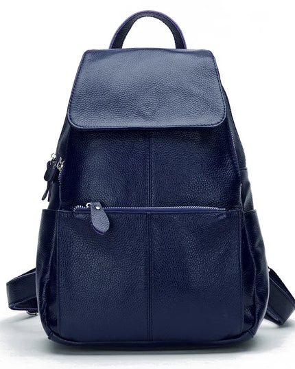 Damen Leder Rucksack mit Diebstahlschutz