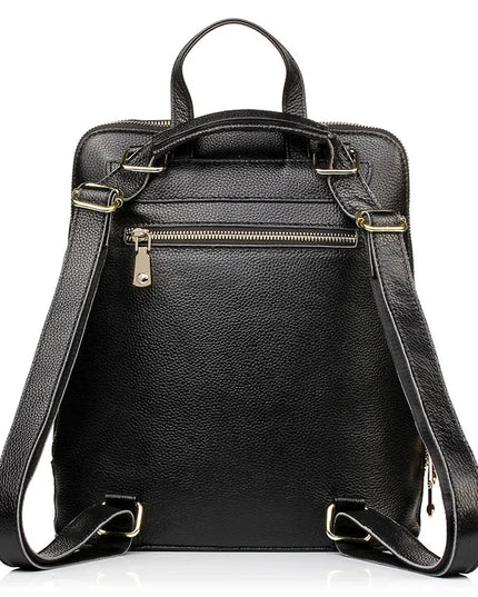 Leder Rucksack Damen A4 & Laptop Rot