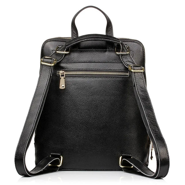 Leder Rucksack Damen A4 & Laptop Weiß
