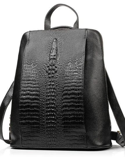 Leder Rucksack Damen A4 & Laptop Weiß