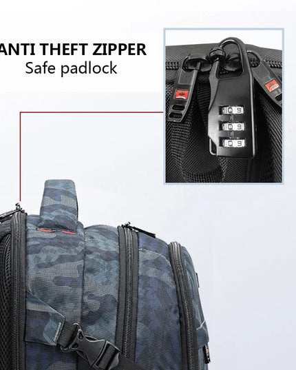 Laptop Rucksack 17 Zoll Camouflage Grün