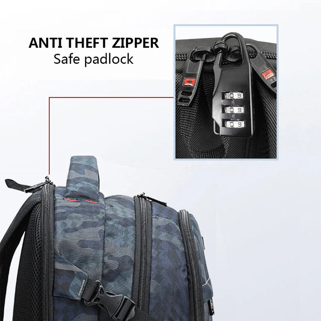 Laptop Rucksack 17 Zoll mit USB-Anschluss