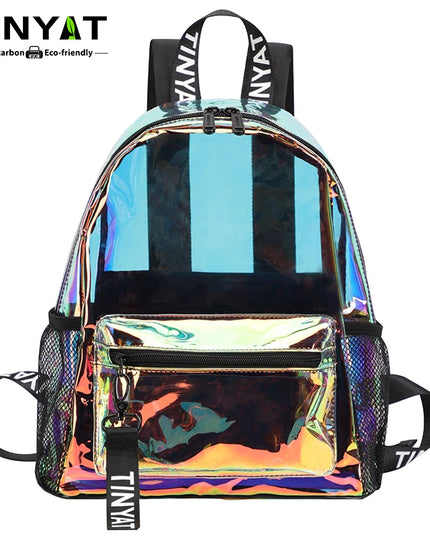 Schulrucksack PVC Klar 13L Laser