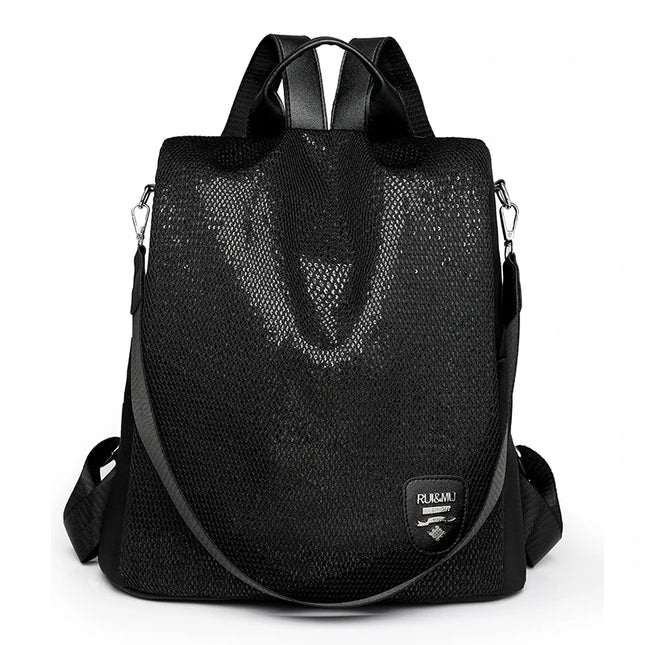 Anti-Diebstahl Rucksack Damen Pailletten