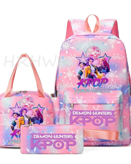 Schulrucksack-Set für Teenager – Lavendel