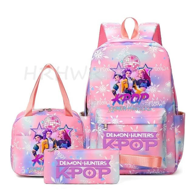 Schulrucksack-Set für Teenager – Lavendel