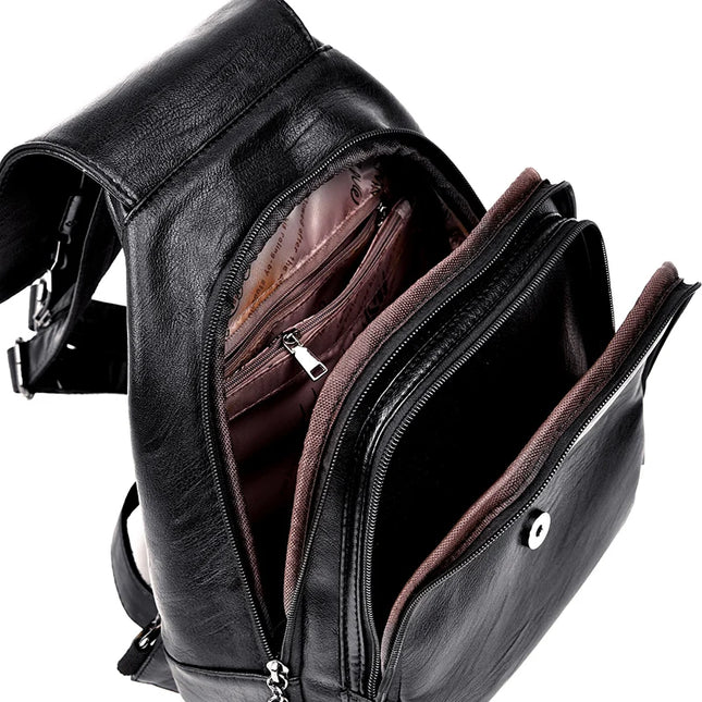 Damen Rucksack aus Leder für Alltag & Uni