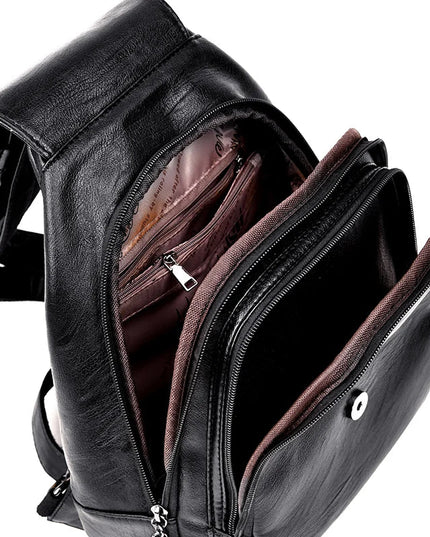 Damen Rucksack aus Leder für Alltag & Uni