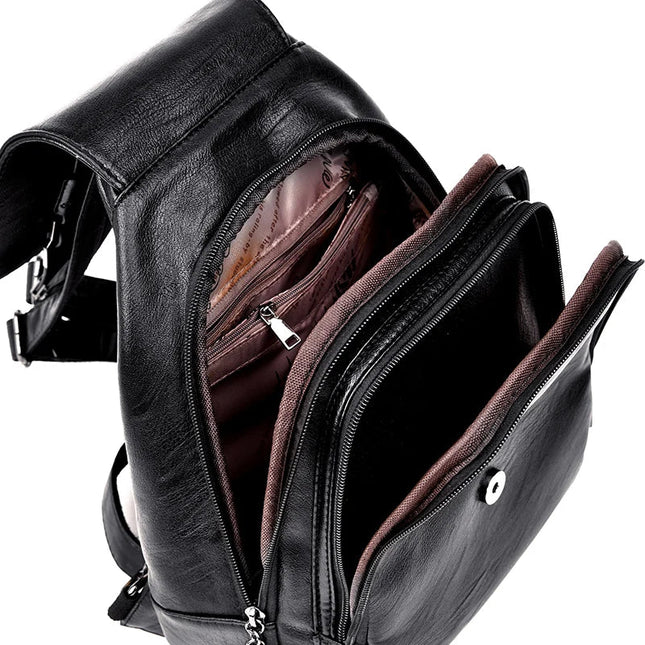 Damen Rucksack aus Leder für Alltag & Uni