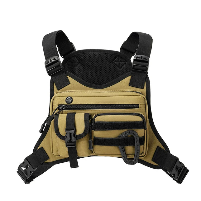 Brusttasche für Alltag & Arbeit, Khaki