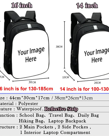 Laptop Rucksack 14-16 Zoll für Schule