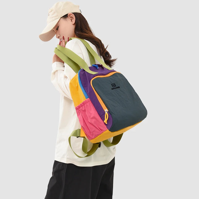 Uni Rucksack Damen 20-35L Hellblau