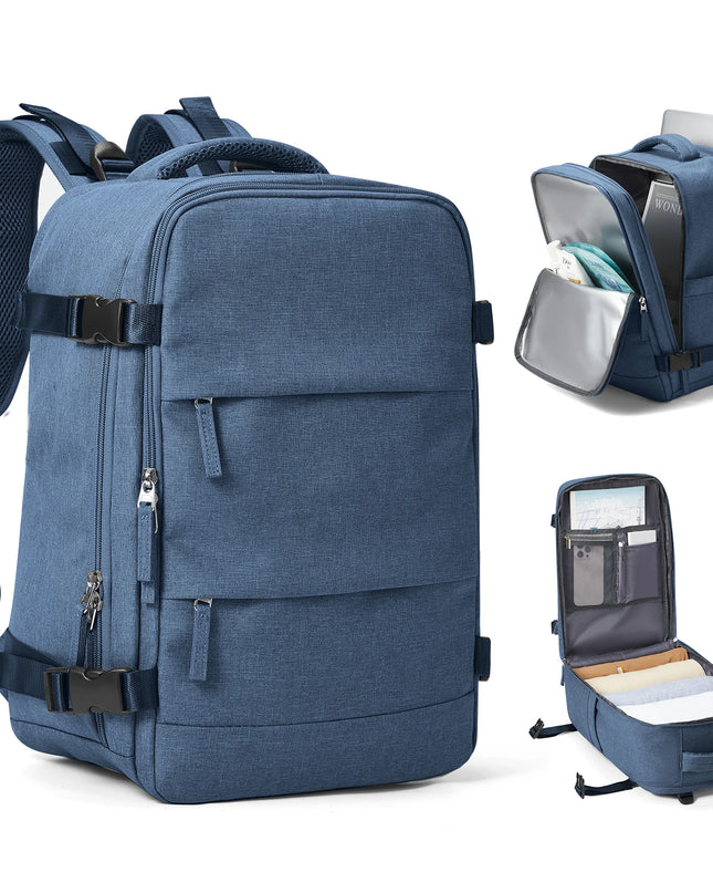 Laptop Rucksack 20-35L für Reisen Blau