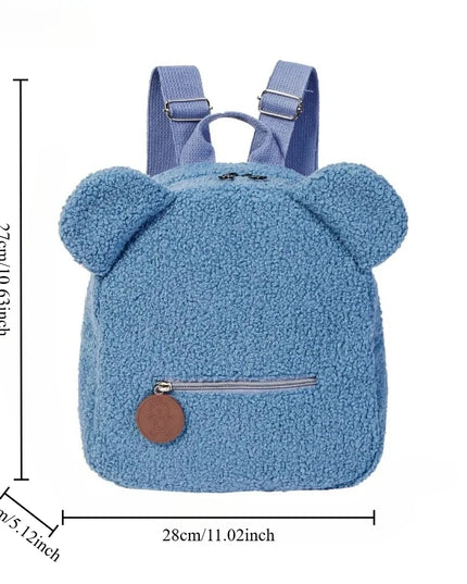 Schulrucksack Teddy Baer Pluesch Blau