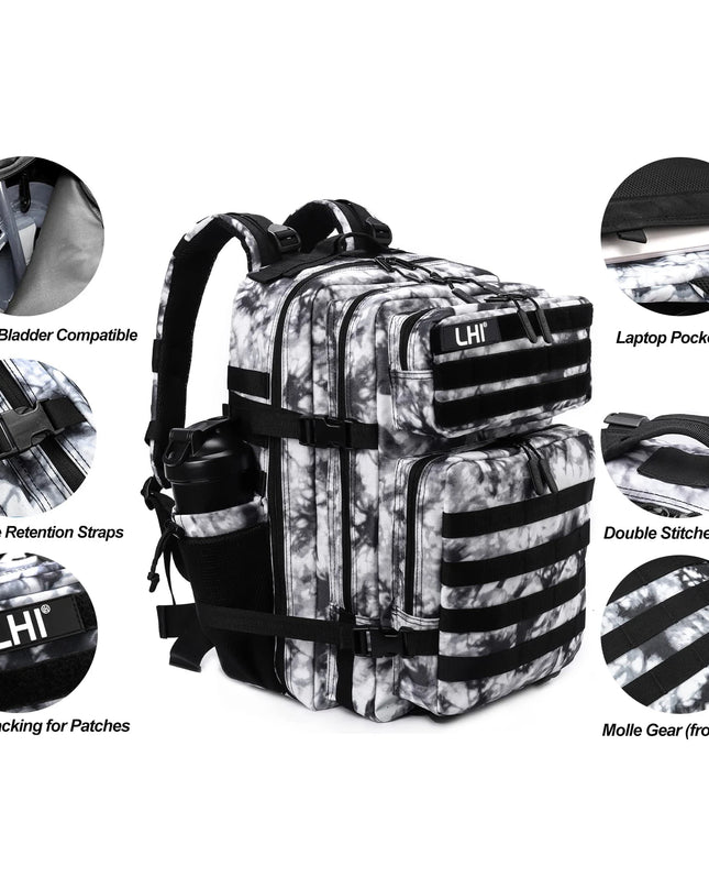 Rucksack Arbeit 45L mit Laptopfach Rot