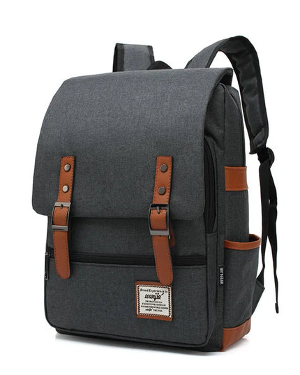 Laptop Rucksack 16 Zoll – Tiefgrau Canvas