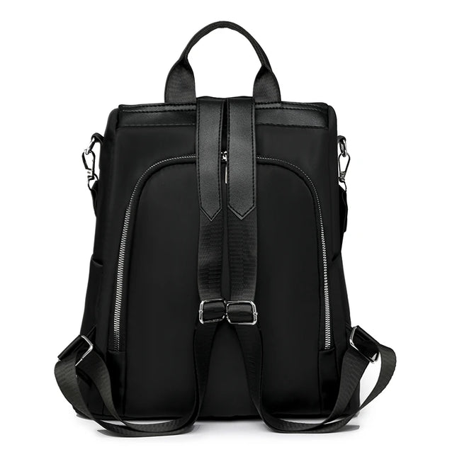 Anti-Diebstahl Rucksack Damen Schwarz