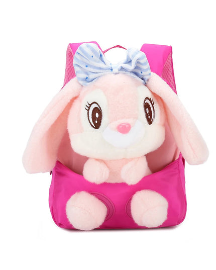 Kinder Schulrucksack Hase Pink