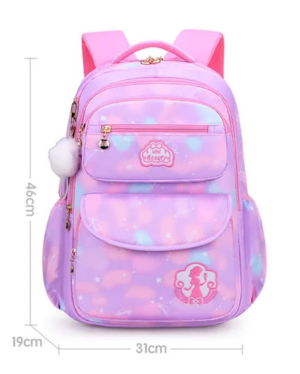 Schulrucksack für Teenager & Mädchen Lila L