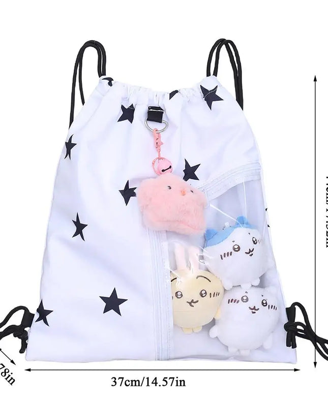 Schulrucksack mit Kordelzug und