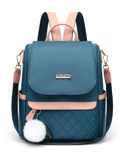 Damen Rucksack Blau mit Handyfach