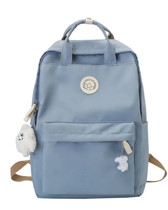 Uni Rucksack Nylon Blau – wasserdicht