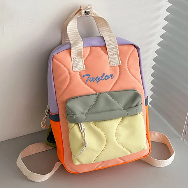 Schulrucksack mit Stickerei – Motiv Brot