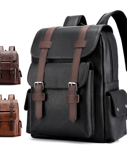 Herren Laptop Rucksack 20-35L Braun