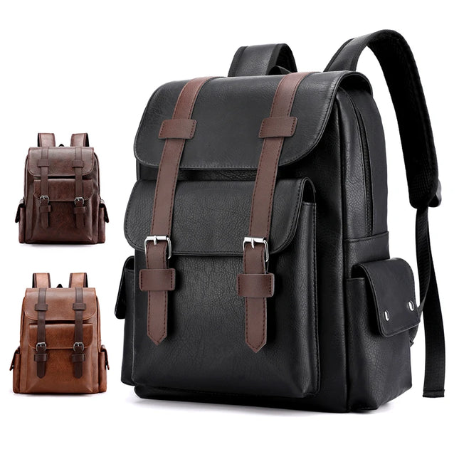 Herren Laptop Rucksack 20-35L Braun