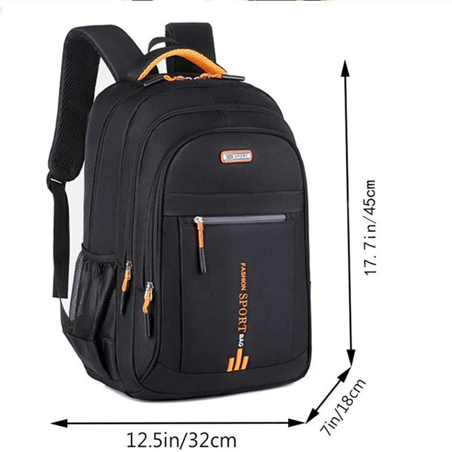 Schulrucksack Damen Blau Großes Volumen