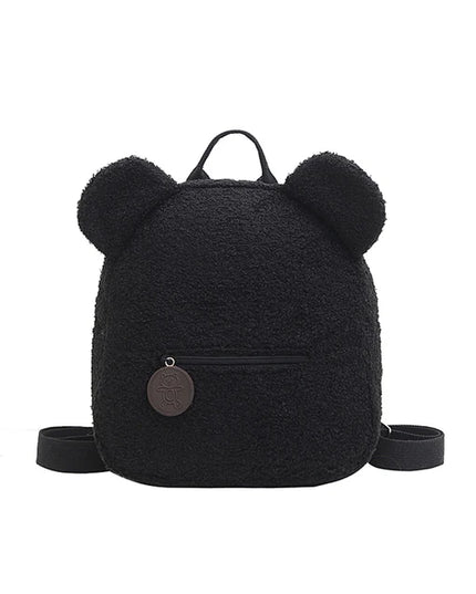 Schulrucksack Bär Plüsch Schwarz Unter 20L