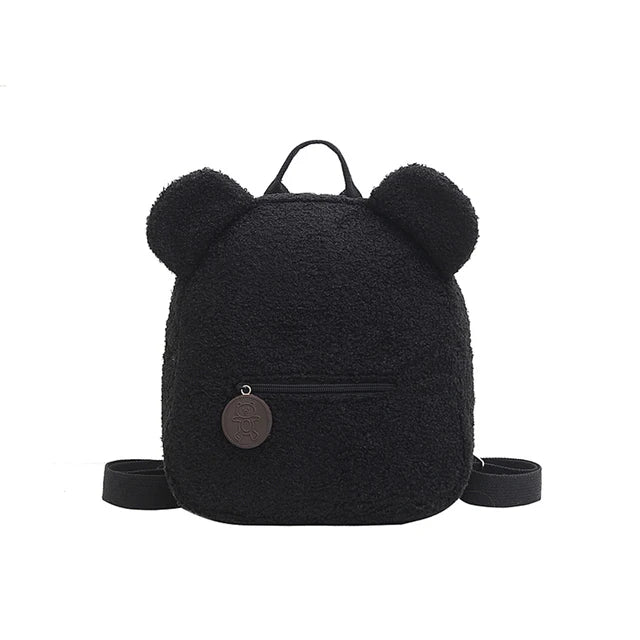 Schulrucksack Bär Plüsch Schwarz Unter 20L
