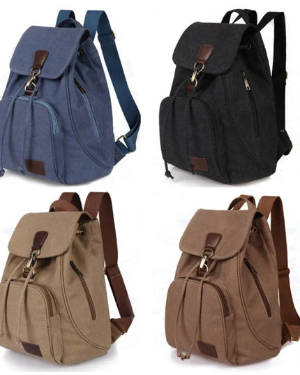 Canvas Laptop Rucksack für Uni und Schule