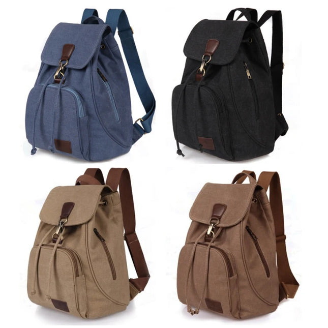 Canvas Laptop Rucksack für Uni und Schule